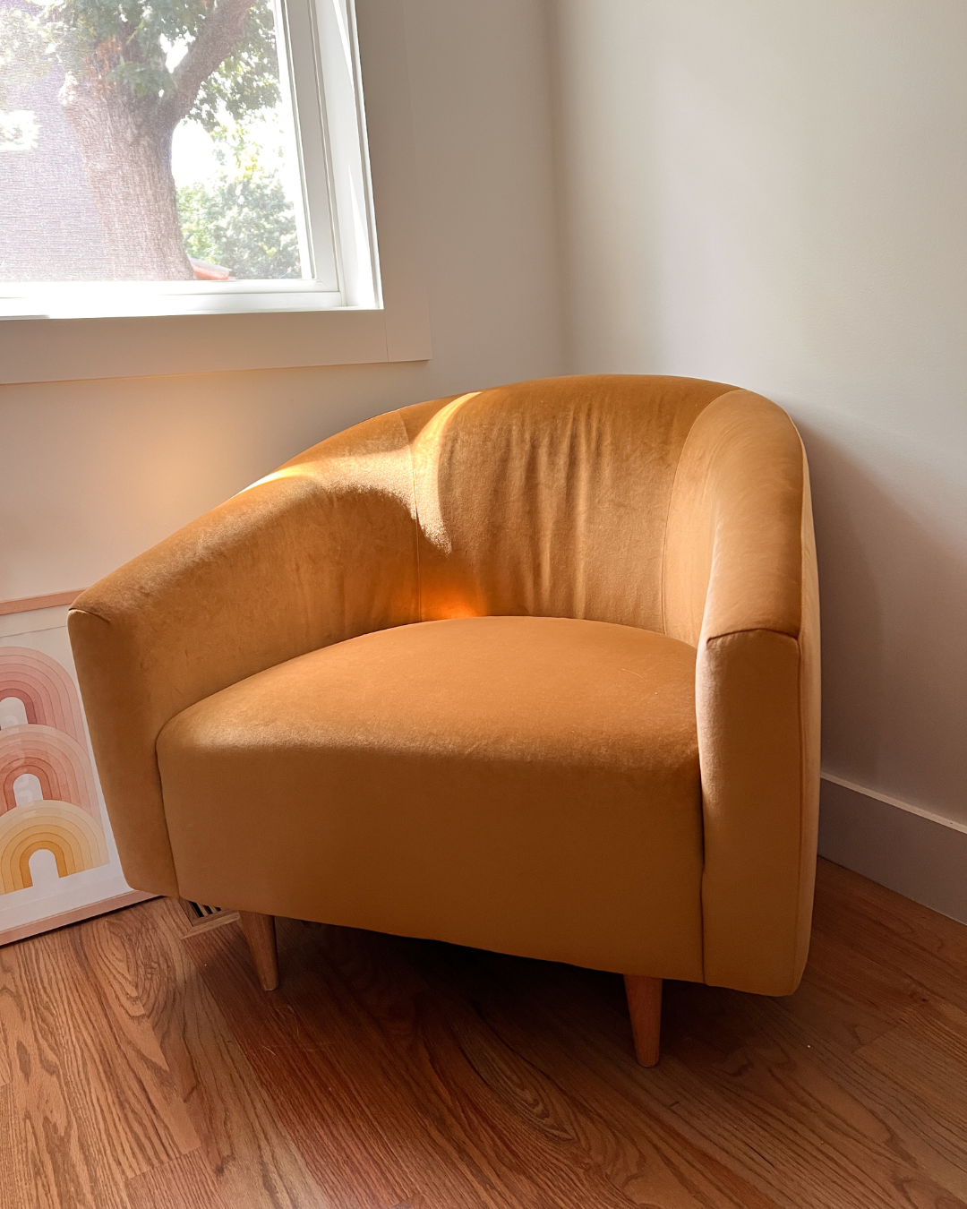 Marigold Velvet Accent Chair
