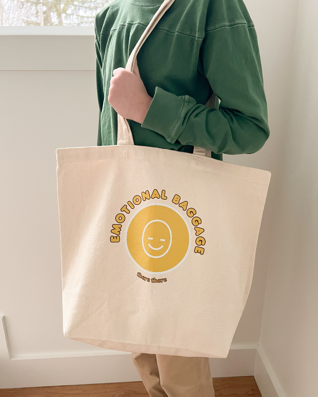 Emotional Baggage Smiley Tote