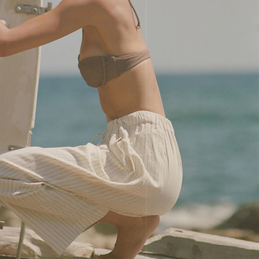 Chocolate Pinstripe Pant