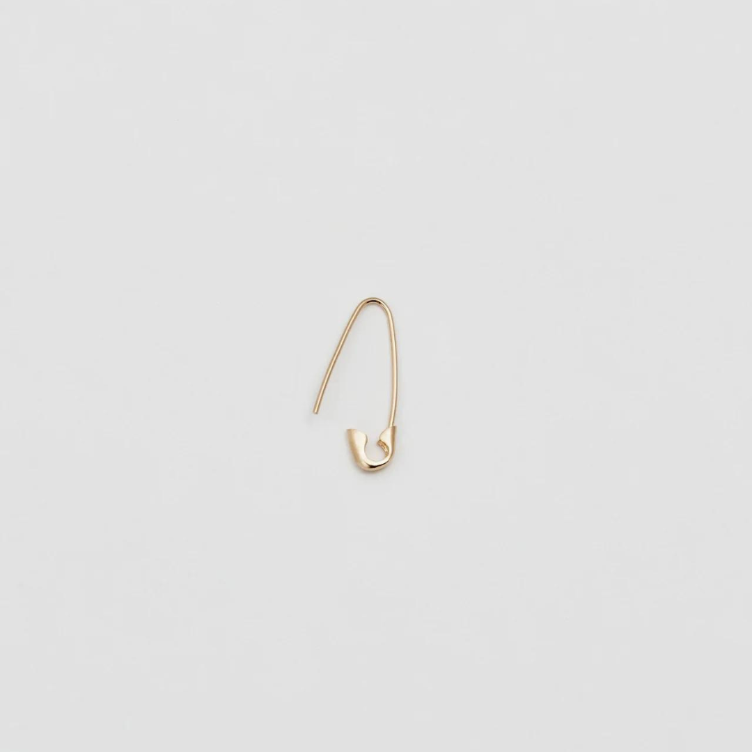 Mini Safety Pin Earring