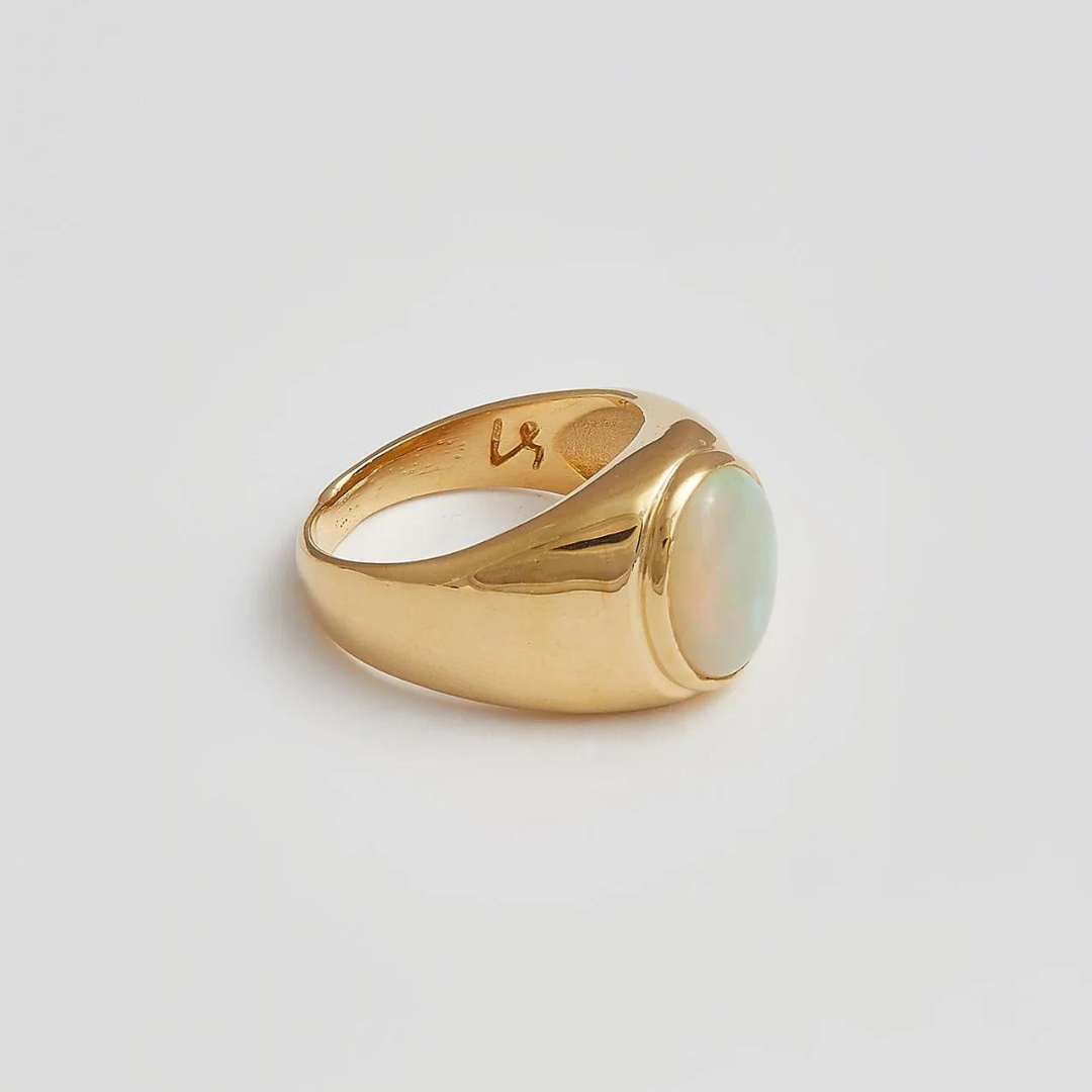Opal Signet Ring