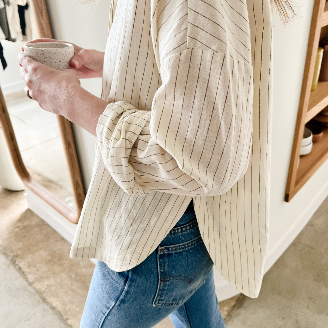 Chocolate Pinstripe Shirt