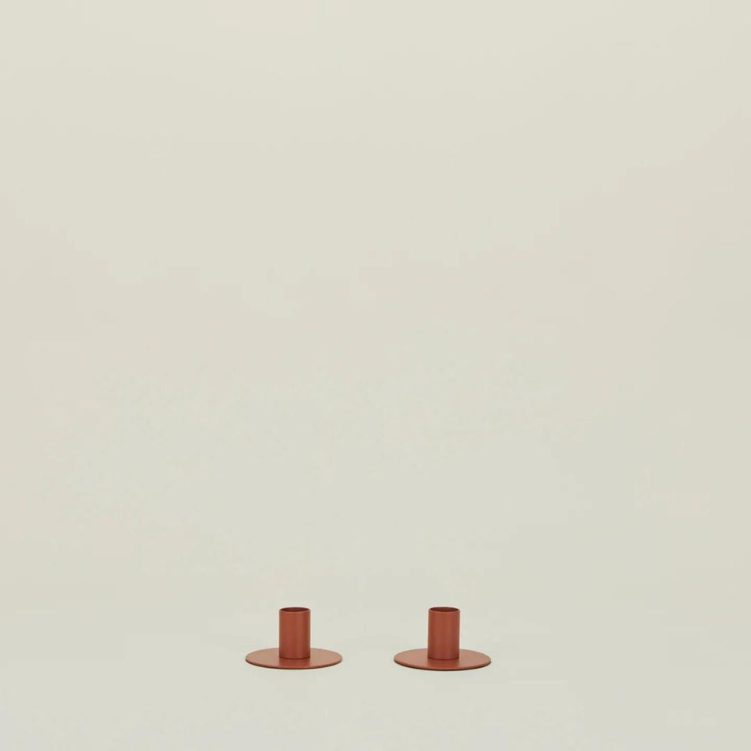 Essential Metal Candle Holders- Set of 2