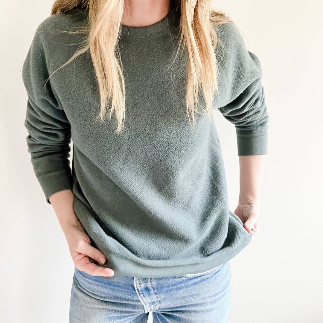 Organic Heather Crew Sweatshirt