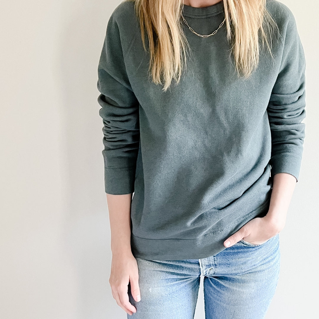 Organic Heather Crew Sweatshirt