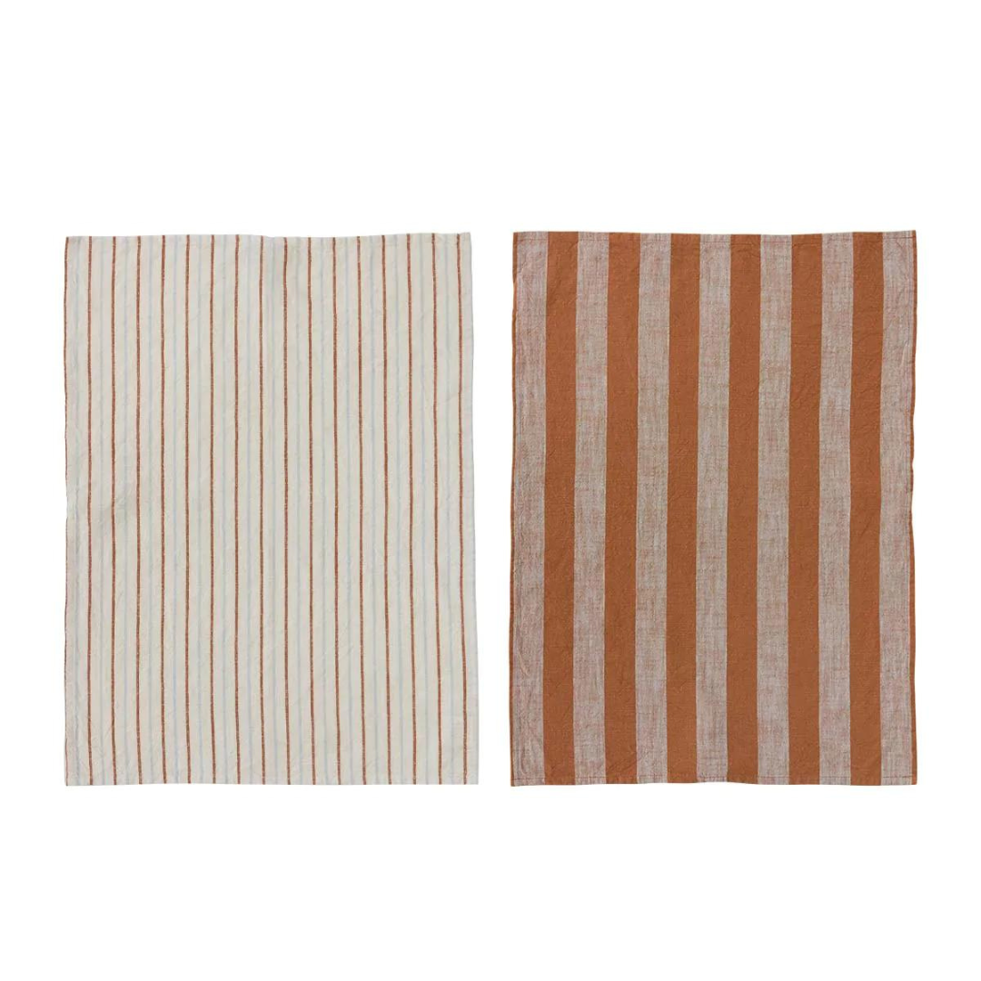 kurin striped tea towels