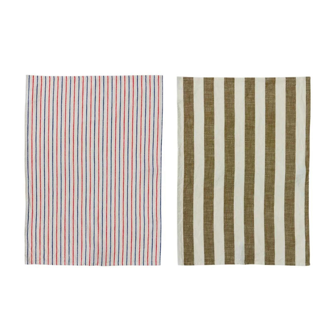 kurin striped tea towels