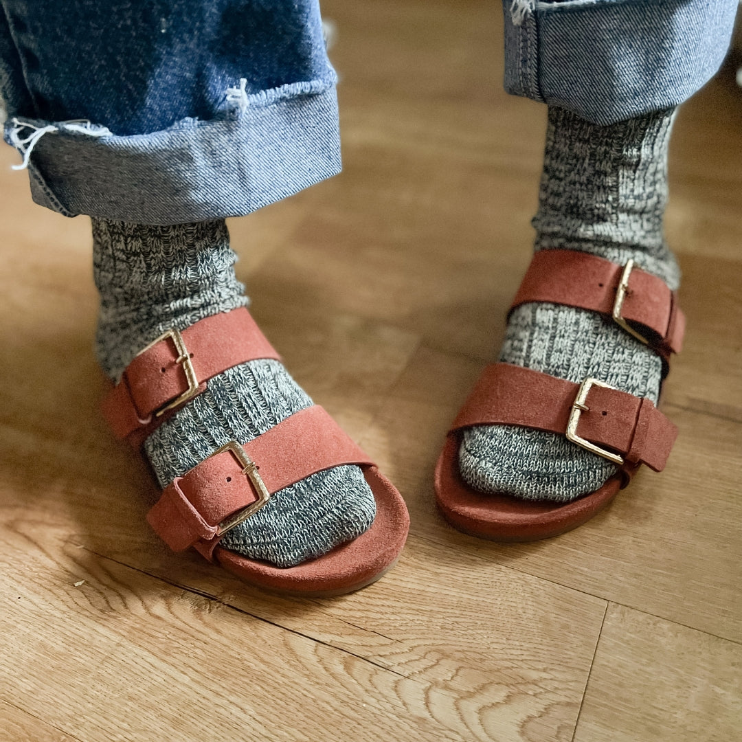 Melange Solid Socks