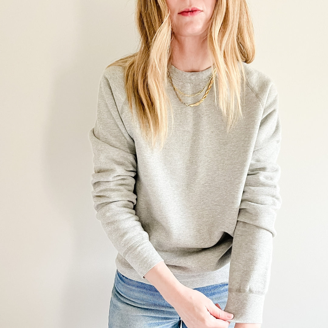 Organic Heather Crew Sweatshirt