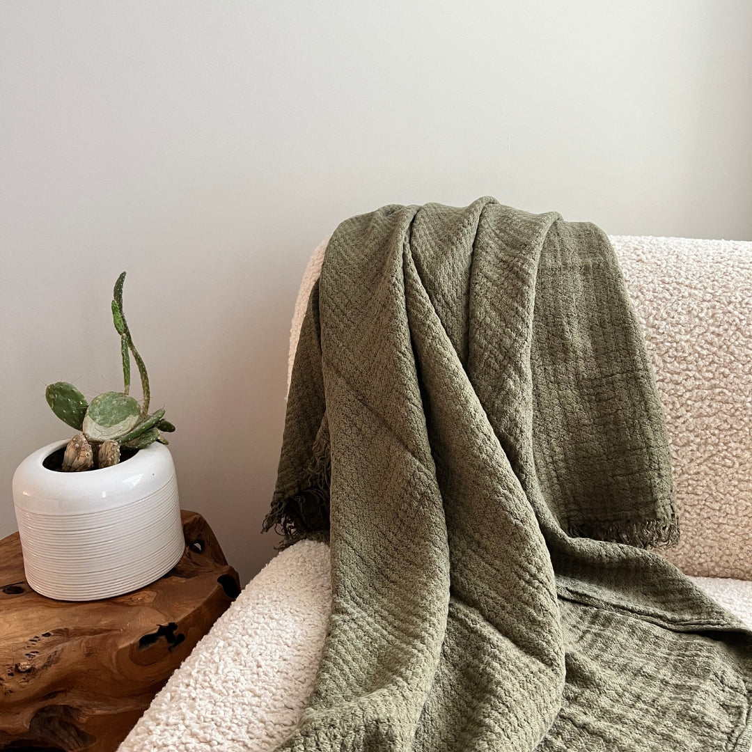 Simple Linen Throw