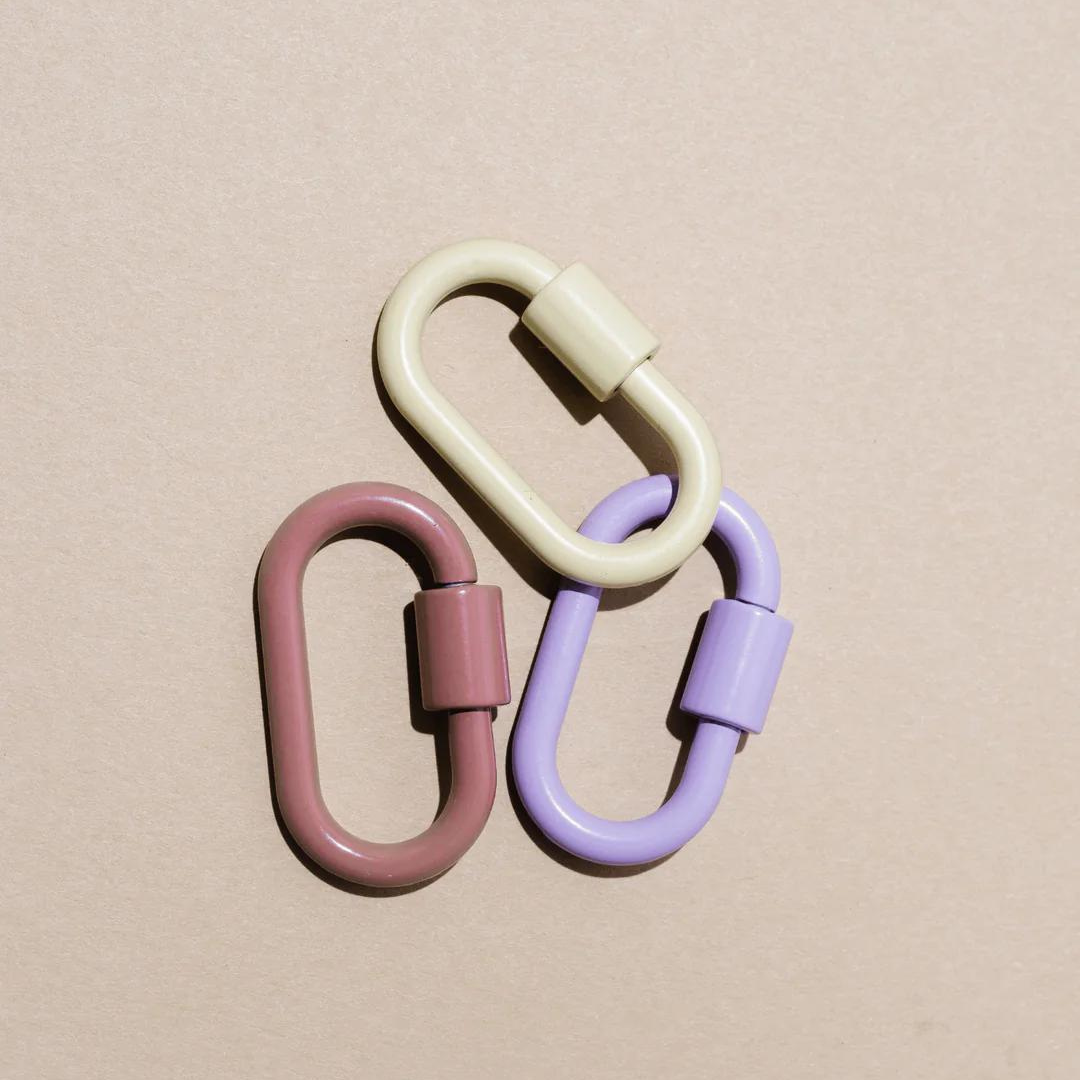 Mini Lock Keychain Set in Petals
