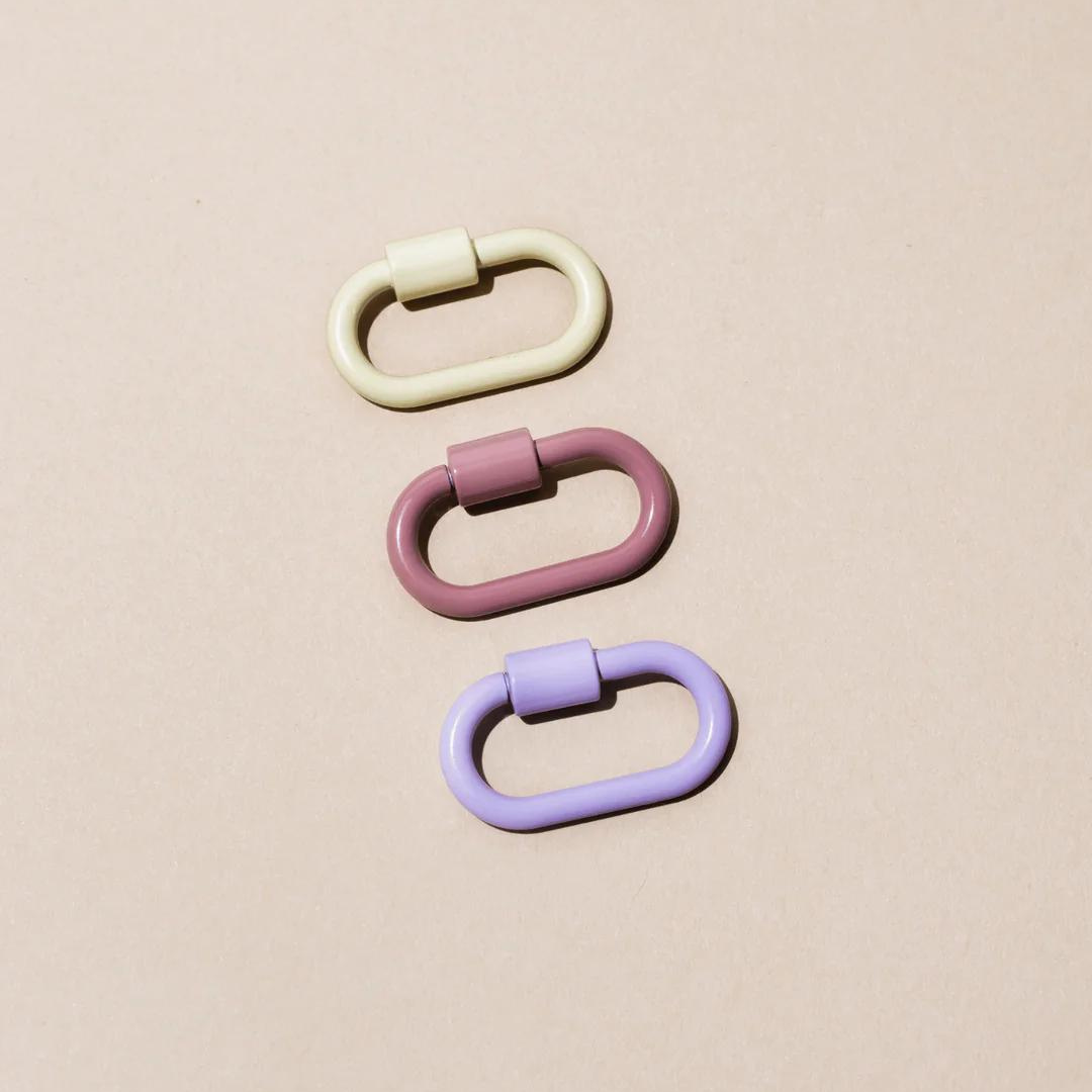 Mini Lock Keychain Set in Petals