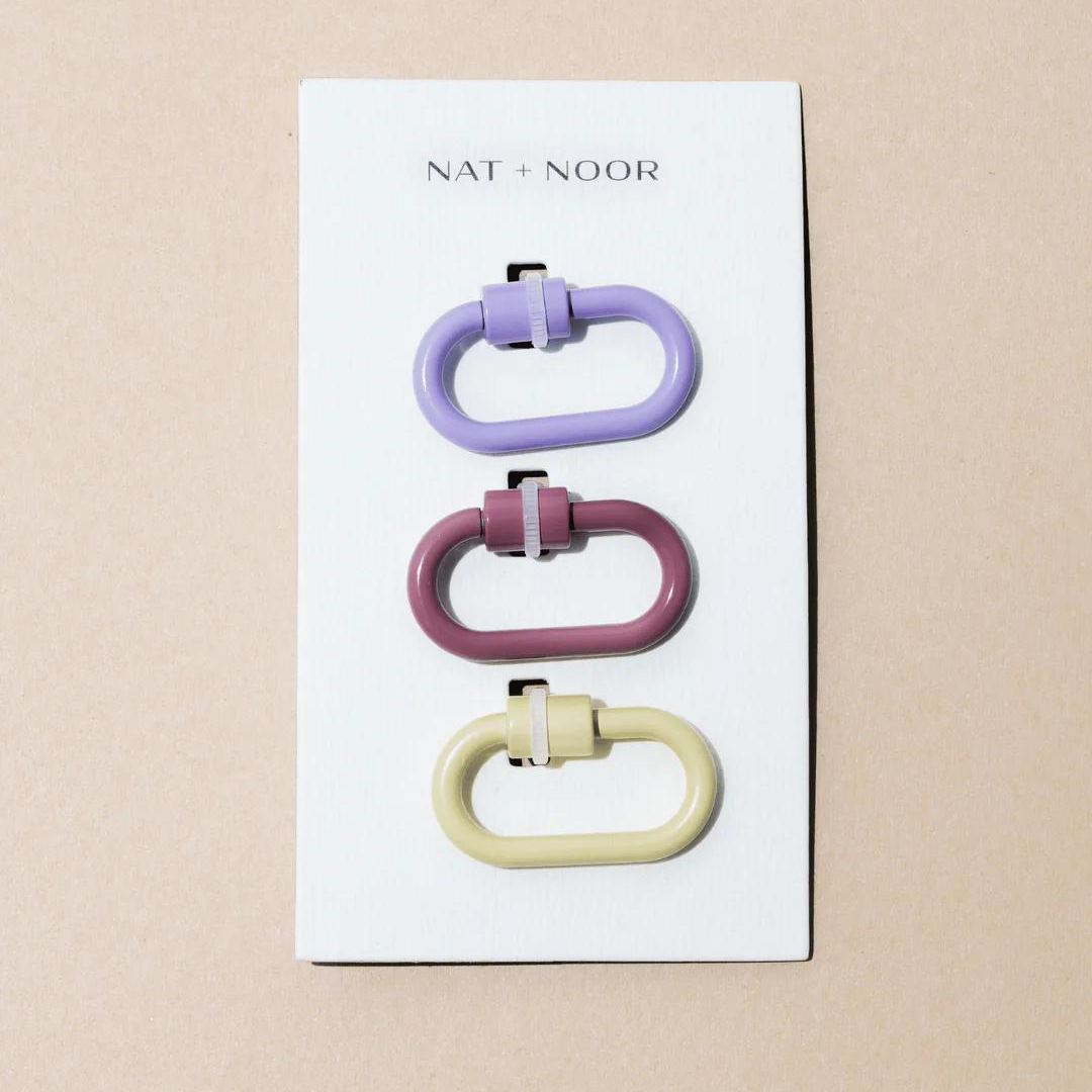 Mini Lock Keychain Set in Petals
