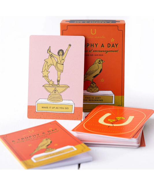 A Trophy a Day Pep Talk Oracle Deck