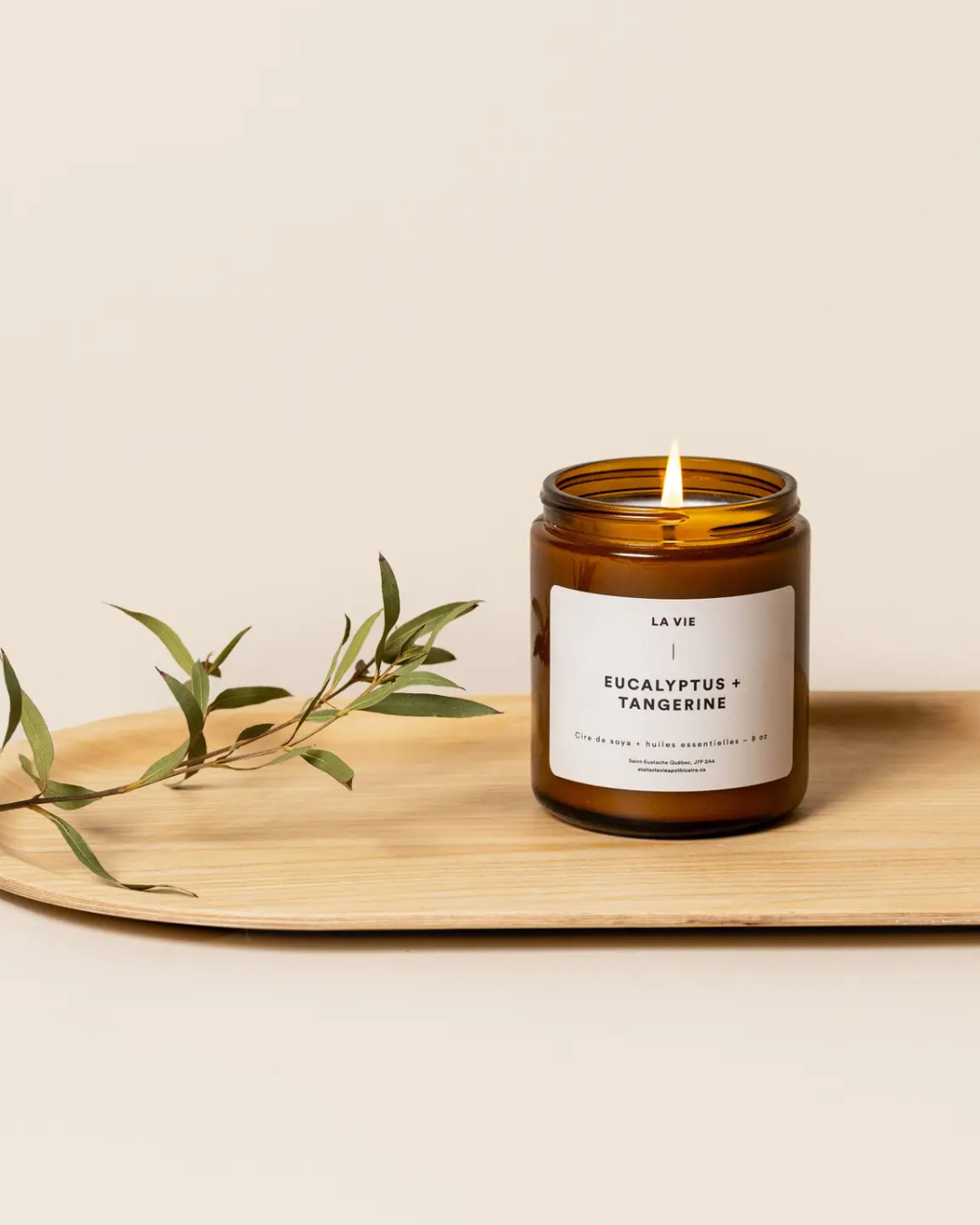 Eucalyptus and Tangerine Candle