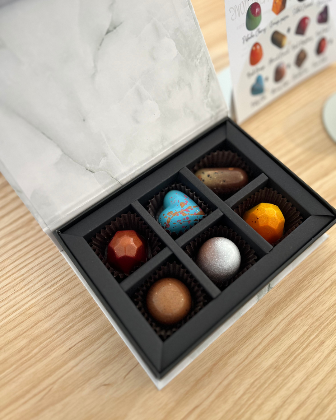 6 pc Truffle Box