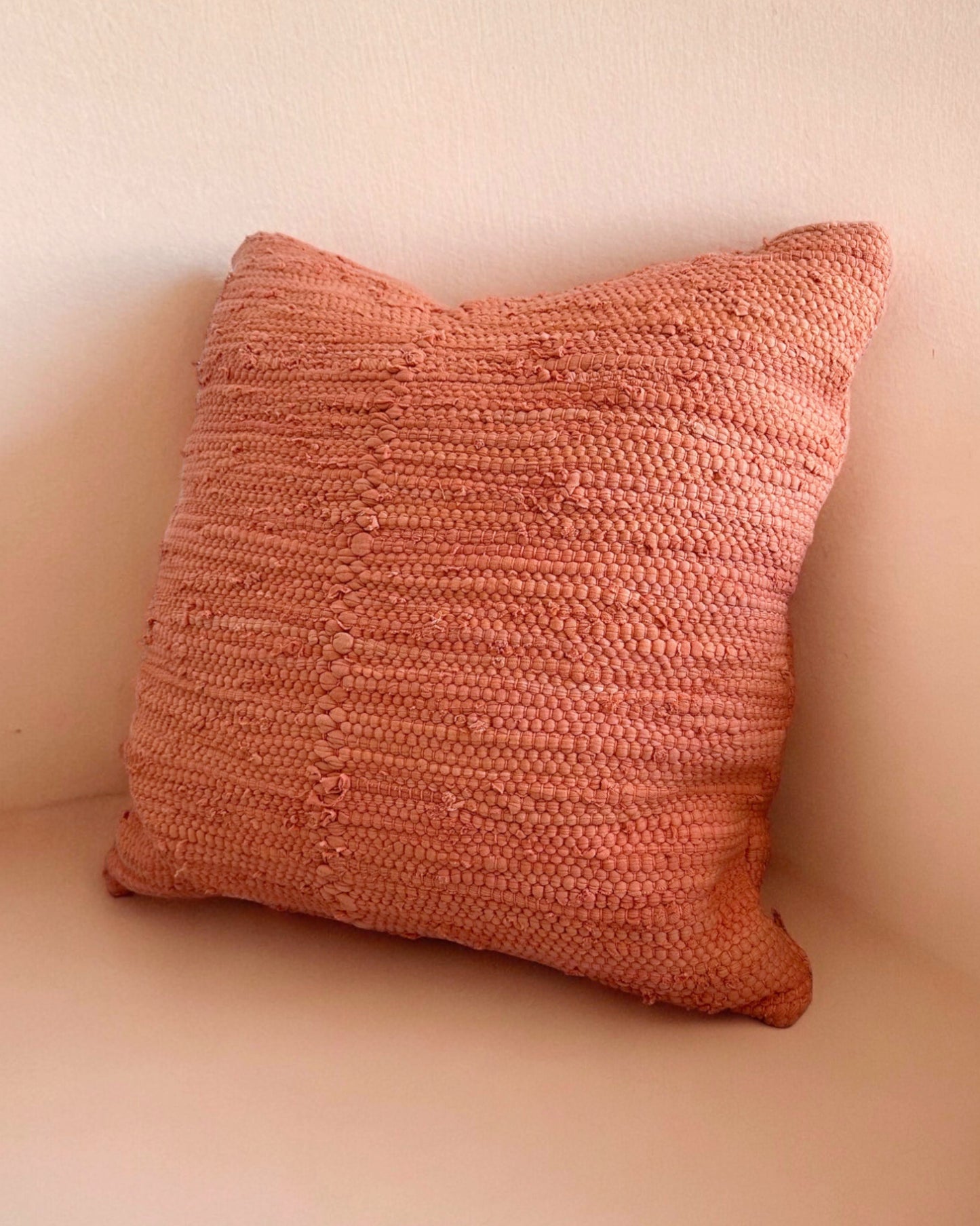 Chindi Pillow Cover - Clay