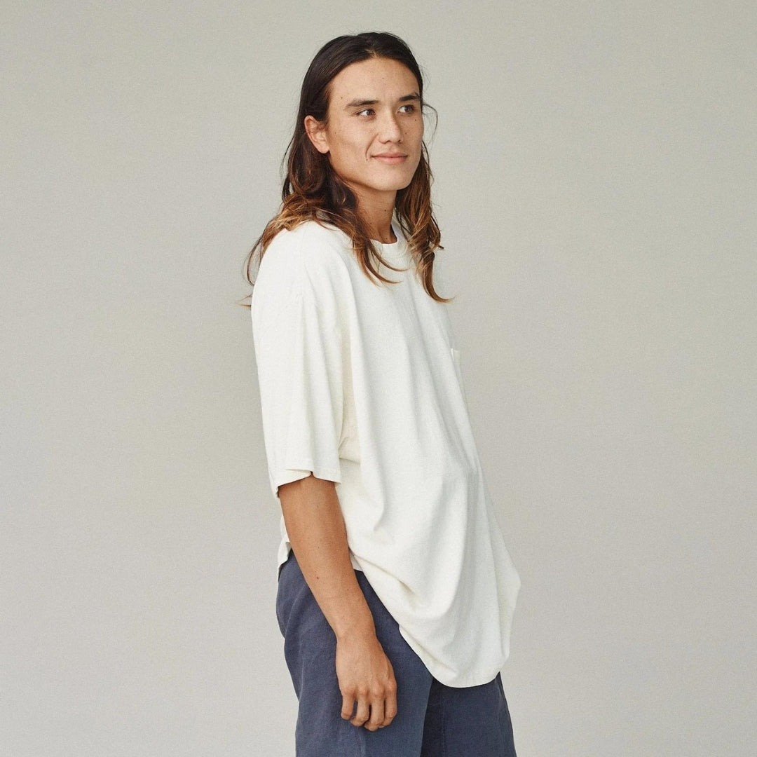 Jungmaven Big Tee in Washed White