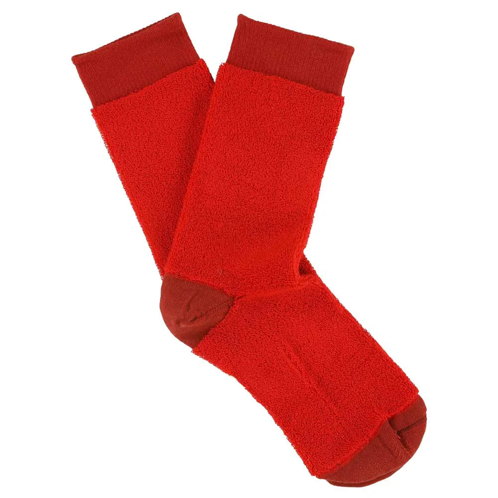 Escuyer Fluffy Sock Red
