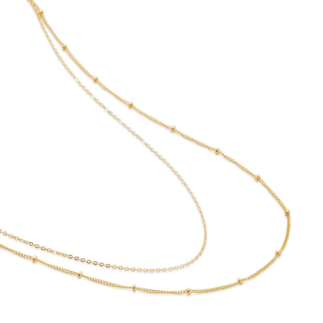 Gold Thelma and Louise Necklace Laura Elizabeth